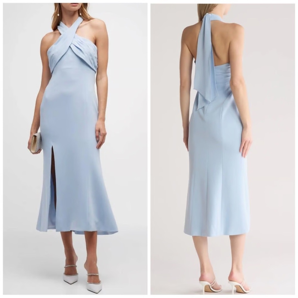 Cinq a Sept Adela Tie-Back Trumpet Midi Dress - Picture 2 of 3